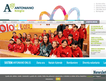 Tablet Screenshot of antoniano.it
